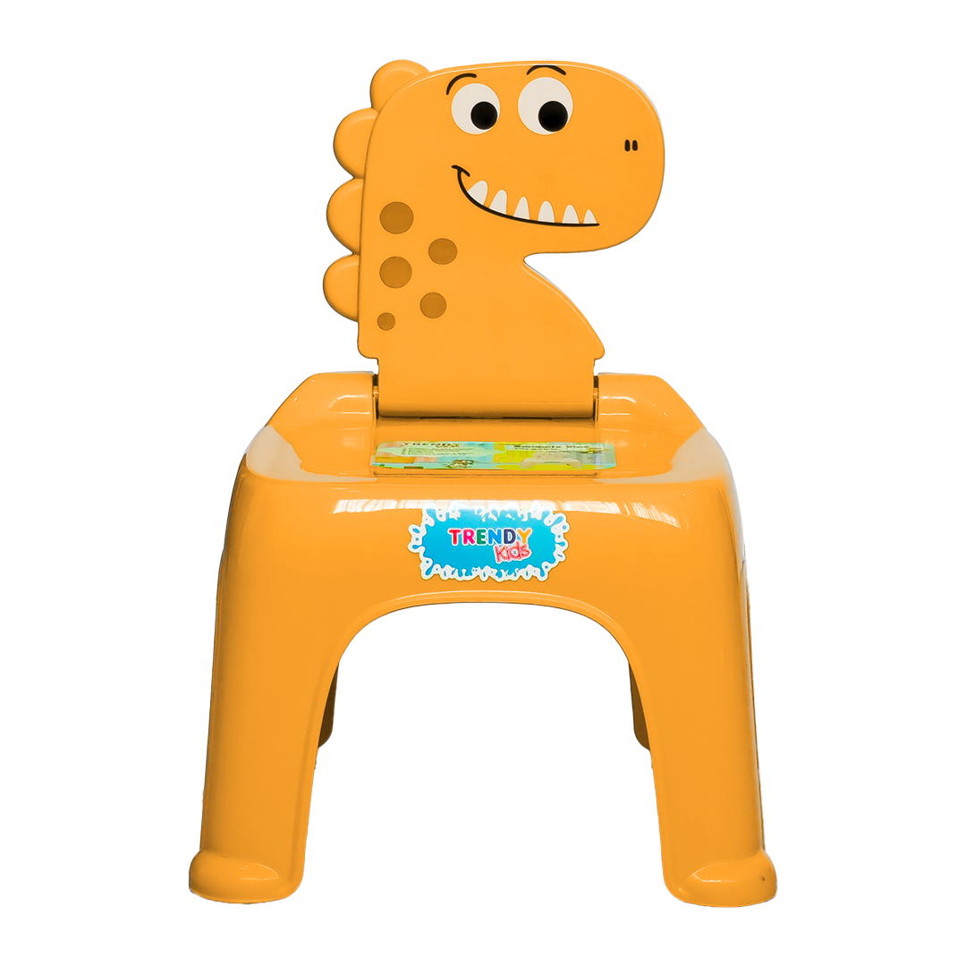 BANQUITO PLEGABLE DINO - Naranja