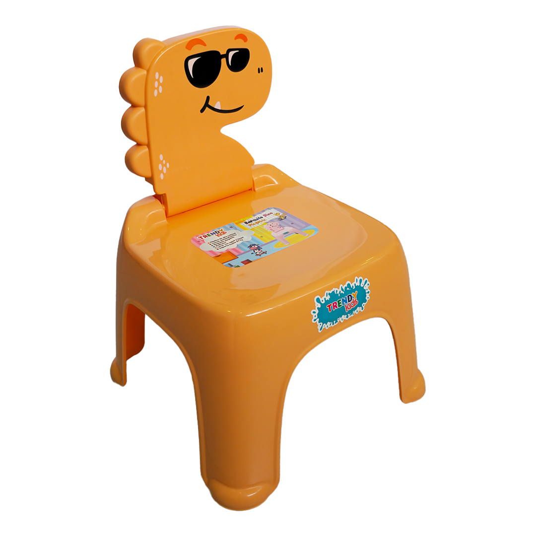 BANQUITO PLEGABLE DINO - Naranja